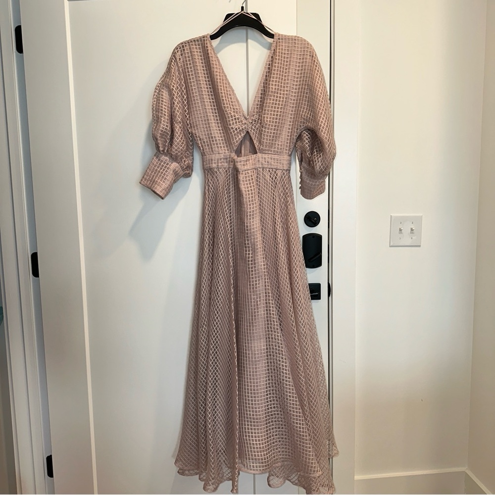 ASOS Design Light Pink Checkered Dress